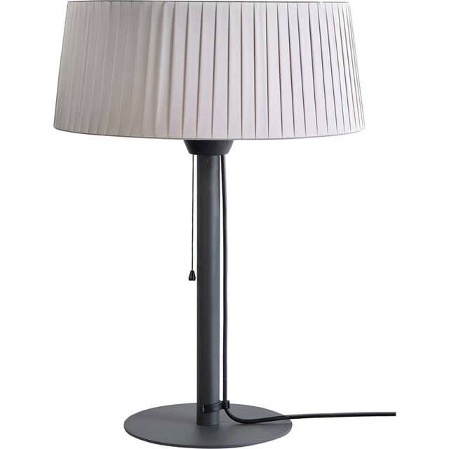 Beliani - Modern Portable Electric Halogen Patio Heater 1500 w Steel Garden Patio Outdoor Accessories Grey Olleria