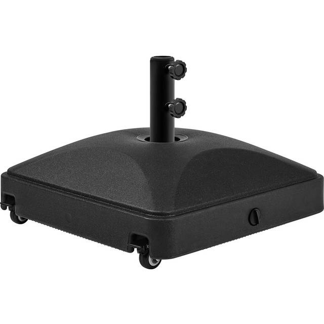 5.5kg Plastic Free Standing Umbrella Base with Wheels - Black (38.5cm H X 56cm W X 56cm D)