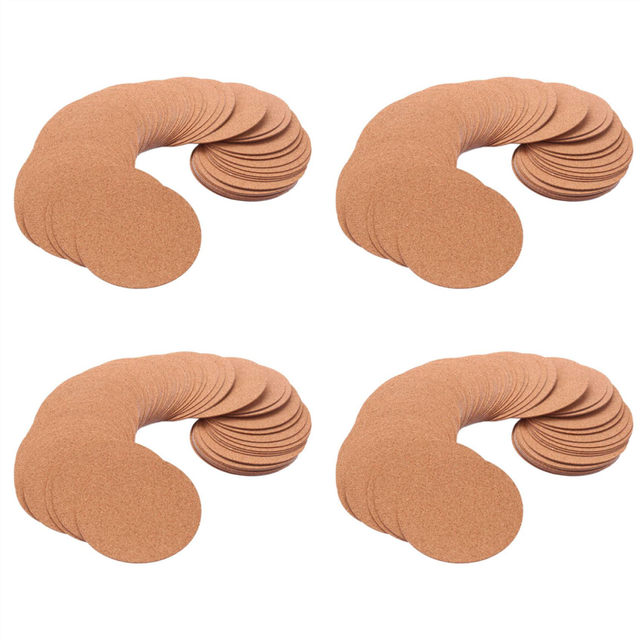 Self-Adhesive Cork Coasters,Cork Mats Cork Backing Sheets for Coasters and DIY Crafts Supplies (240 Pcs, Round)