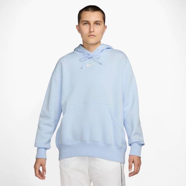 Nike Womens Sportswear Phoenix Fleece Oversize Hoodie - Blue - Size L