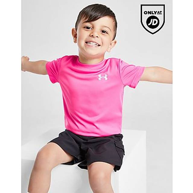 Under Armour Tech T-Shirt/Woven Cargo Shorts Set Infant - Pink - 18-24M