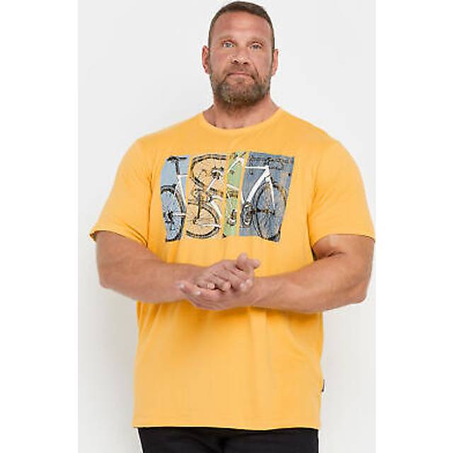 Big & tall men's bicycle print t-shirt