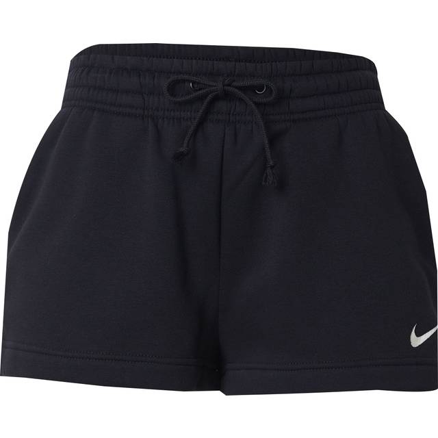 Nike Sportswear Phoenix Fleece Women's Mid-Rise 5cm (approx.) Shorts - Black - Cotton/Polyester - L (UK 16&#x2013;18)