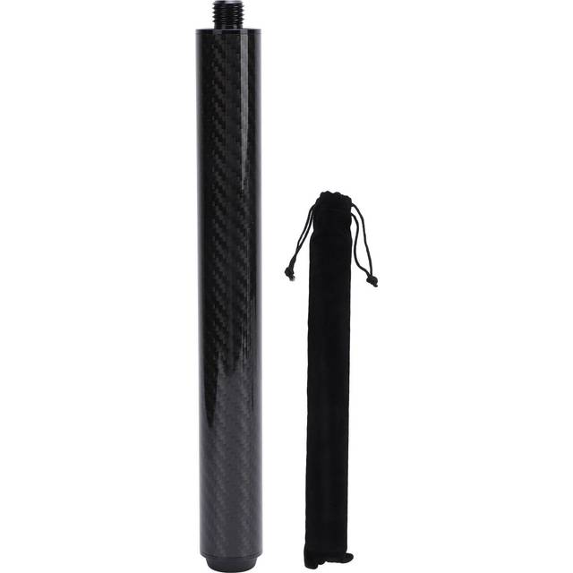 Pool Cue Extender 10 Inch Carbon Fiber Billiard Cue Extension for Universal Pool Sticks