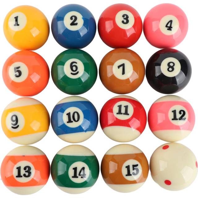 57.2mm American Standard Billiard Ball Set Professional Resin Small Pool Cue Ball Full Set