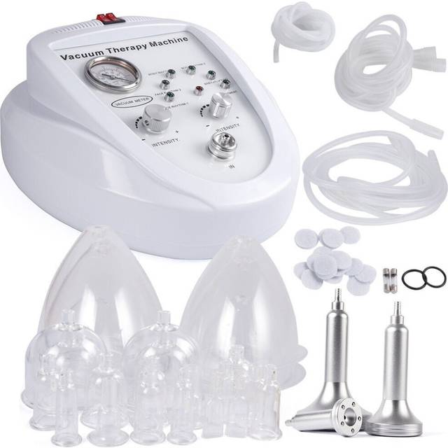 (UK) 24Buttocks Lifter Cup Vacuum Breast Enlargement Bust Enhancement Pumps Therapy Cupping Massager Bigger Butt Hip Enhancer Machine
