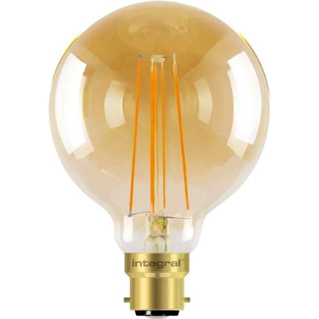 5w integral dimmable g80 led filament 1800k b22 ultra warm white light bulb
