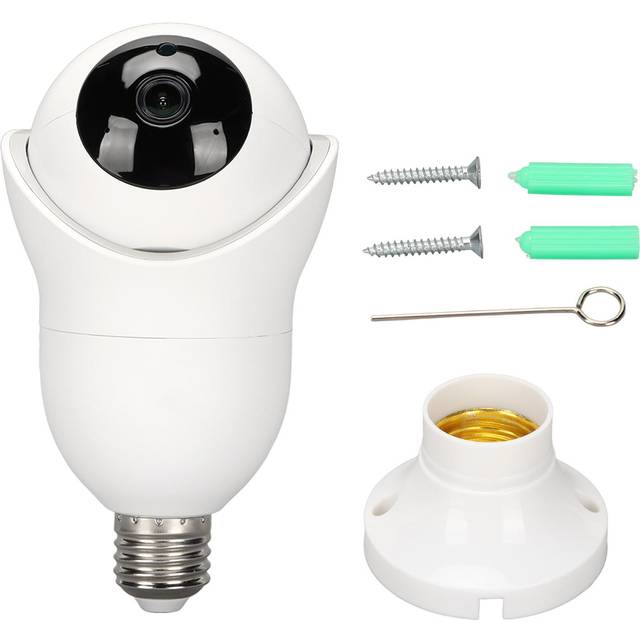 1MP WiFi Smart Camera 360 degrees Wireless 2 Way Talk Night Vision E27 Lamp Holder Camera for Home