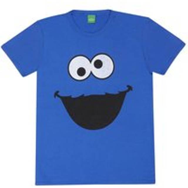 Sesame Street T-Shirt - Cookie Monster Face - S to XXL - for Men - royal blue