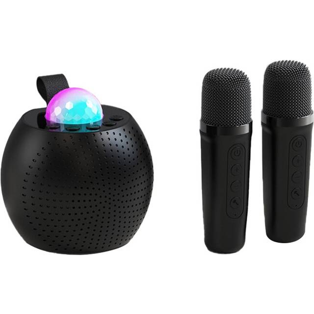 Wireless Microphone Bluetooth Speaker Portable Color Ambient Light