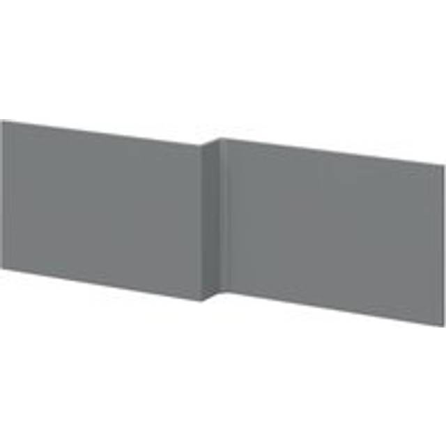 Wholesale Domestic MDF L Shaped Front Bath Panel | Satin Grey | 1700mm