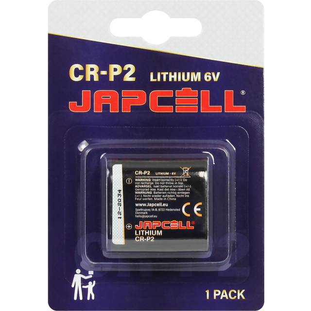 Japcell CR-P2 6V batteri för bl.a. beröringsfria armaturer 1 st.