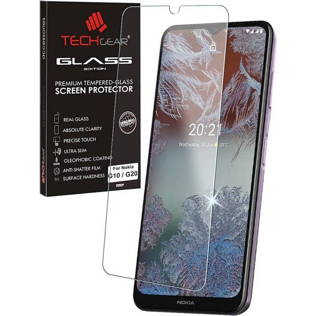 TECHGEAR GLASS Edition Compatible with Nokia G10 / G11 / G20 / G21, Tempered Glass Screen Protector Cover [2.5D Round Edge] [9H...