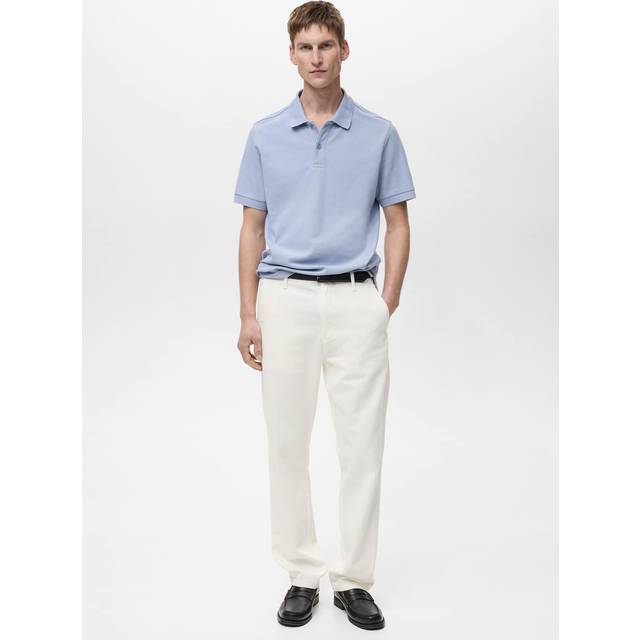 Mango Rea Cotton Pique Polo Shirt