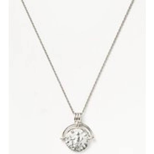 Lucy Williams Medium Engravable Roman Arc Coin Necklace | Silver Plated