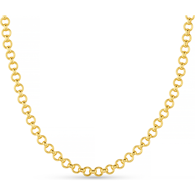 Open Circle Link Chain Necklace - Orelia - Gold