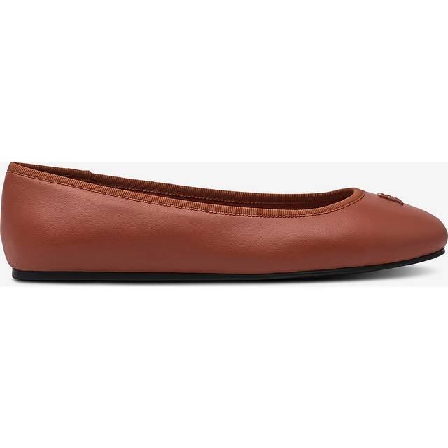 TH Monogram Leather Ballerinas