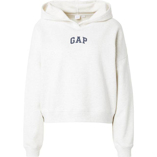 Sweatshirt GAP Cropped Logo Hoodie Grey S (S)