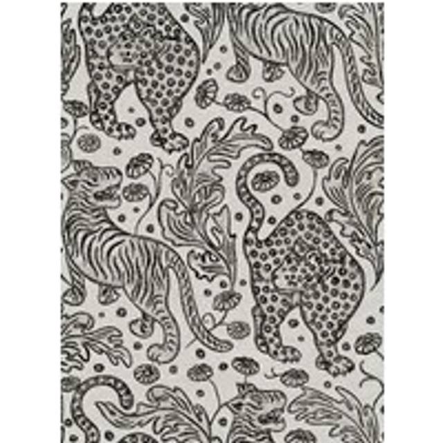 Rebel Walls Tapete Year Of The Tiger - Graphite - grey
