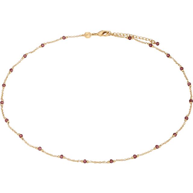Garnet stone necklace for women Sloya Elyssa - Rouge