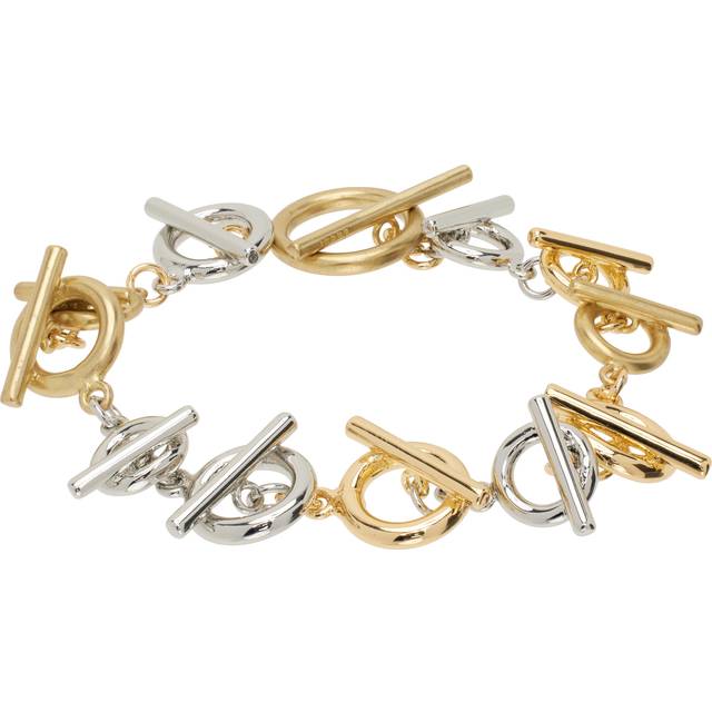 sacai Gold & Silver Toggle Clasp Bracelet - 955 Gold*Silver - UNI