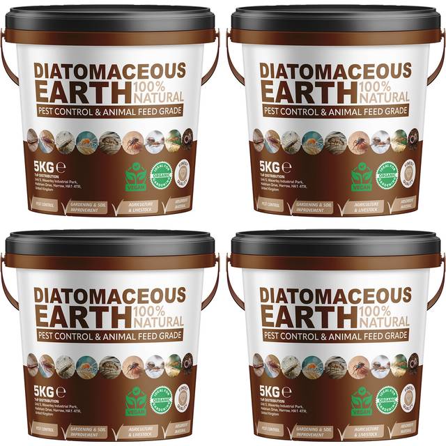 Diatomaceous earth de 100% natural 20kg bucket pest control & animal feed grade