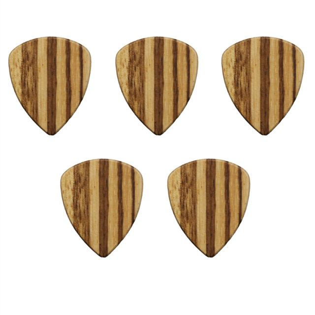 Wooden Guitar Picks, Picks for Electric, Acoustic or Bass Guitar, Wood