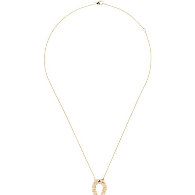 Harwell Godfrey - 18kt yellow gold Mini Horseshoe pendant necklace - women - 18kt Yellow Gold/Diamond - One Size