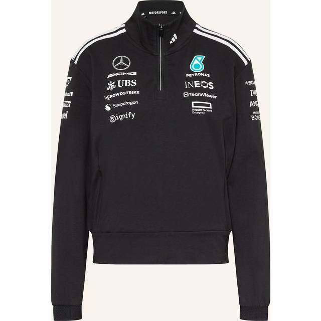 Mercedes AMG Petronas adidas F1 2025 Team 1/4 Zip - Black - Womens