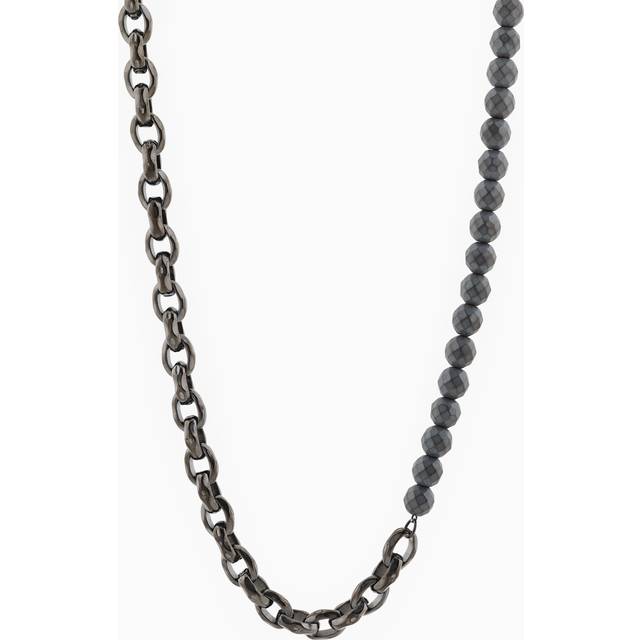 Gunmetal Hematite Chain Necklace