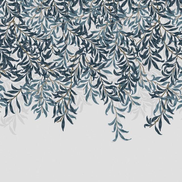 Intrade WM At Home Willow Bough Blue Mural
