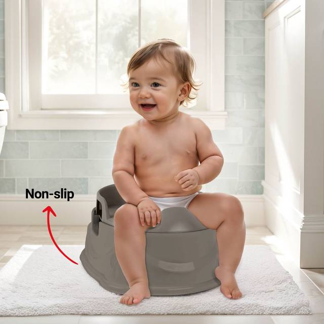 Dolu 3in1 Potty/Toilet Adapter/Step Up Stool - Grey