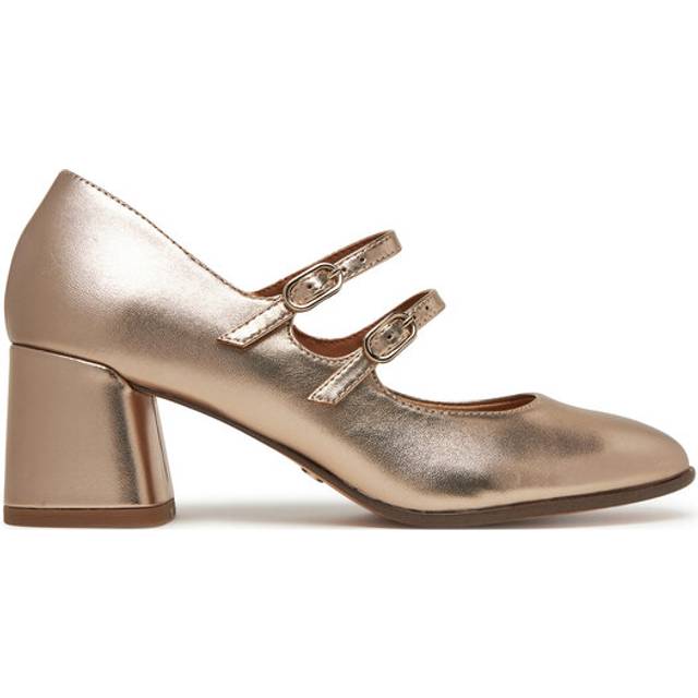 Leather Mary Janes - Gold-Coloured - 37 (4)