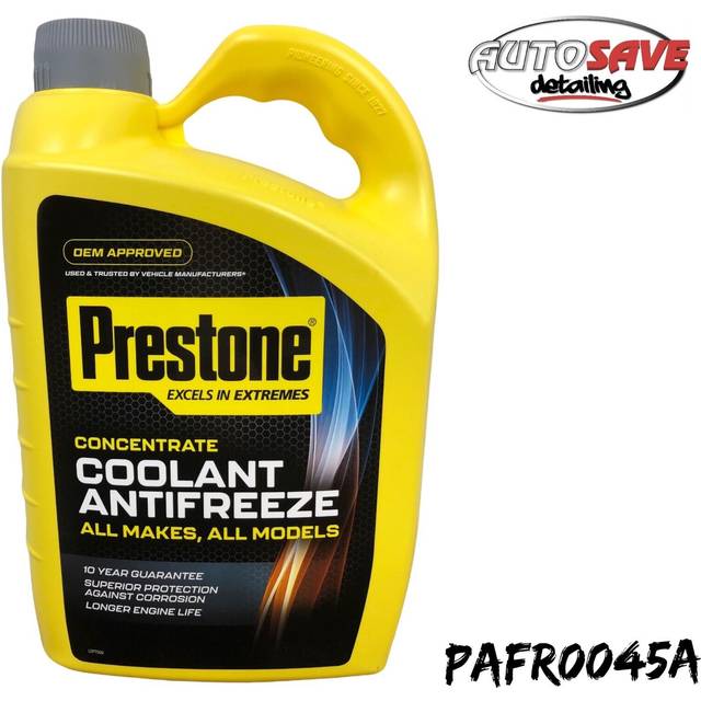 Prestone concentrated universal anti freeze coolant mixes with any antifreeze 4l