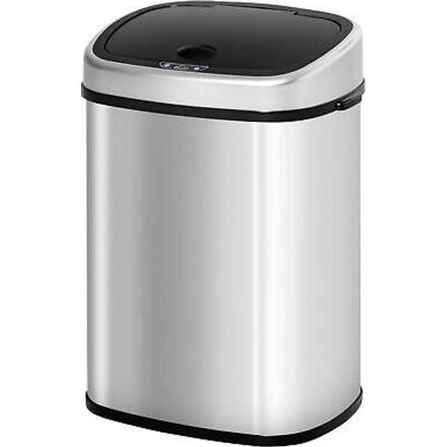 HOMCOM Sensor Dustbin Touchless Trash Can Automatic Stainless Steel 58L