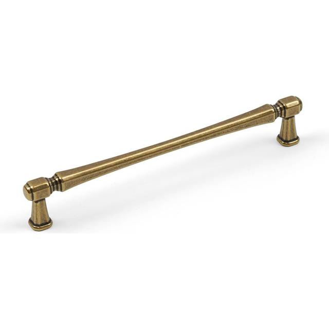160mm Antique Brass Cabinet Handle T-Bar Slim Broad Square