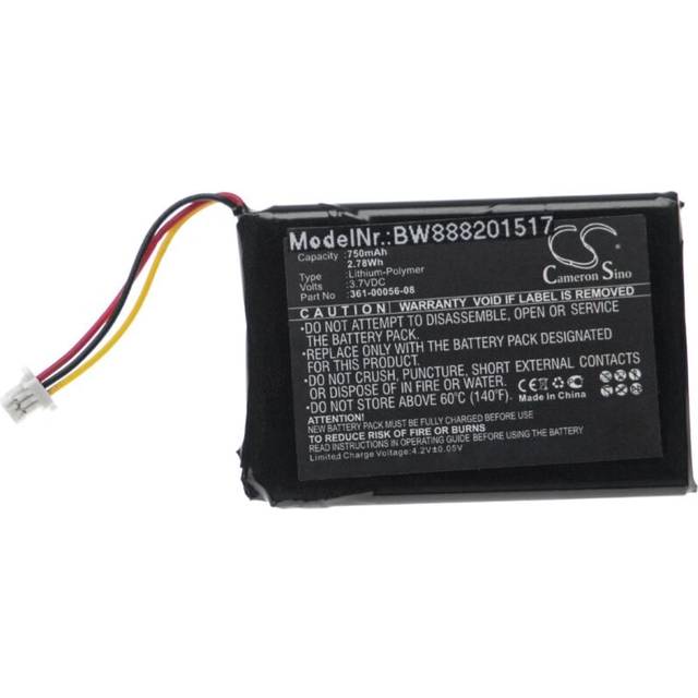 Vhbw - Replacement Battery compatible with Garmin DriveSmart 5 lmt gps Navigation System Sat Nav (750mAh, 4.2 v, Li-ion)