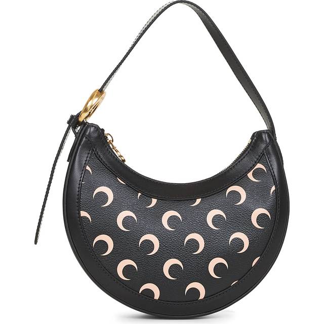 MARINE SERRE | Black Moon Canvas Eclips Mini shoulder bag | Women | PZ - beige (PZ)