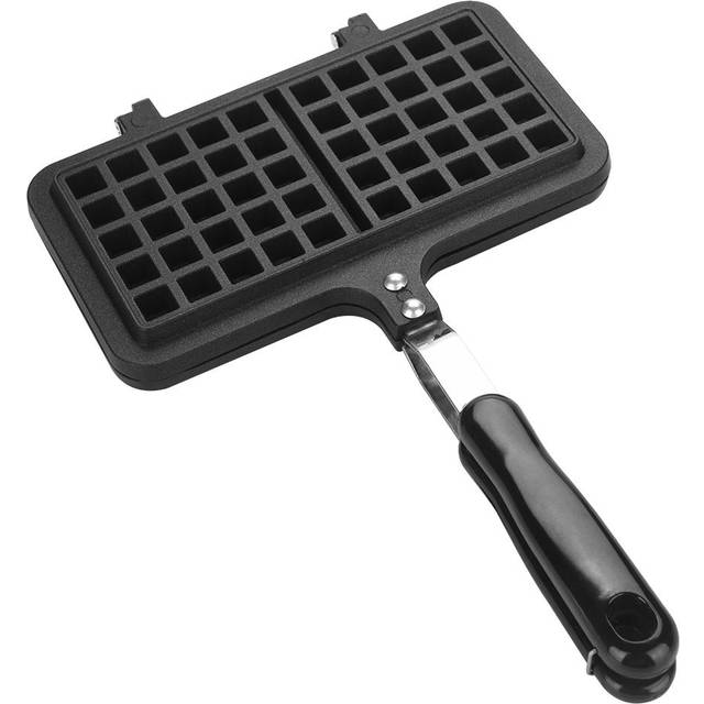 Dual Head Household Kitchen Gas NOn Stick Waffle Maker Pan Mould Mold Press Plate Baking Tool