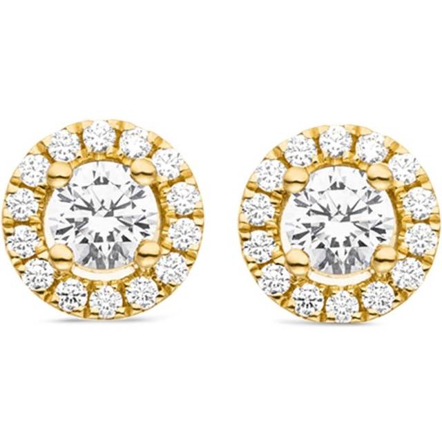 VEYNOU - 14kt yellow gold Camilla diamond stud earrings - unisex - Diamond/14kt Recycled Yellow Gold - One Size