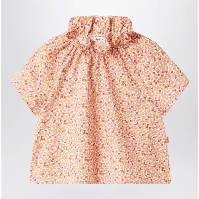 Apricot-coloured Top With Ruffled Collar - Red - 2 Y