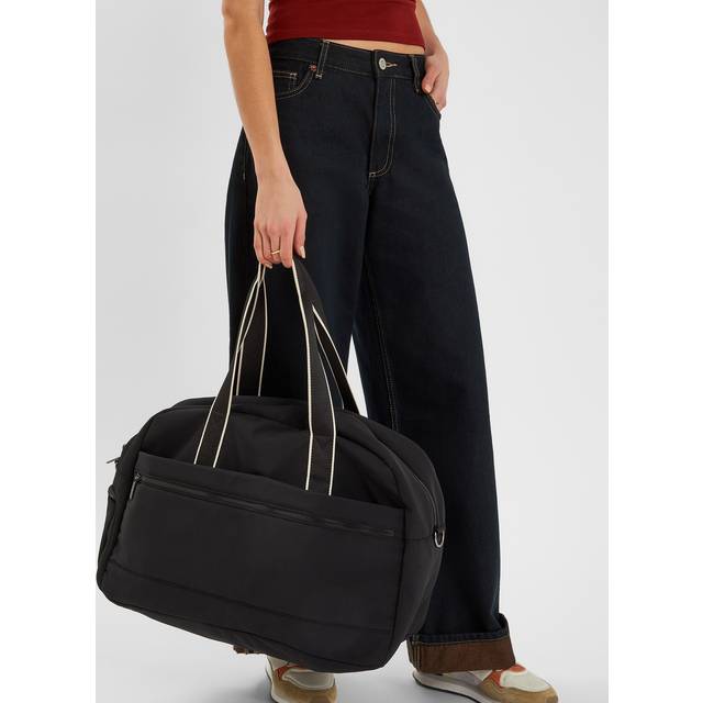 Womens Large Nylon Weekend Bag - Black - One Size