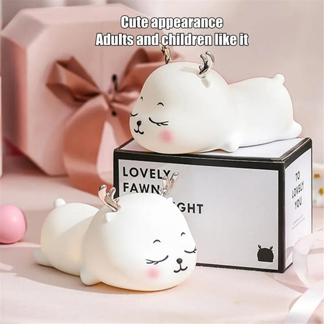 Animal Night Light Cute Colorful Deer Lamp Floor