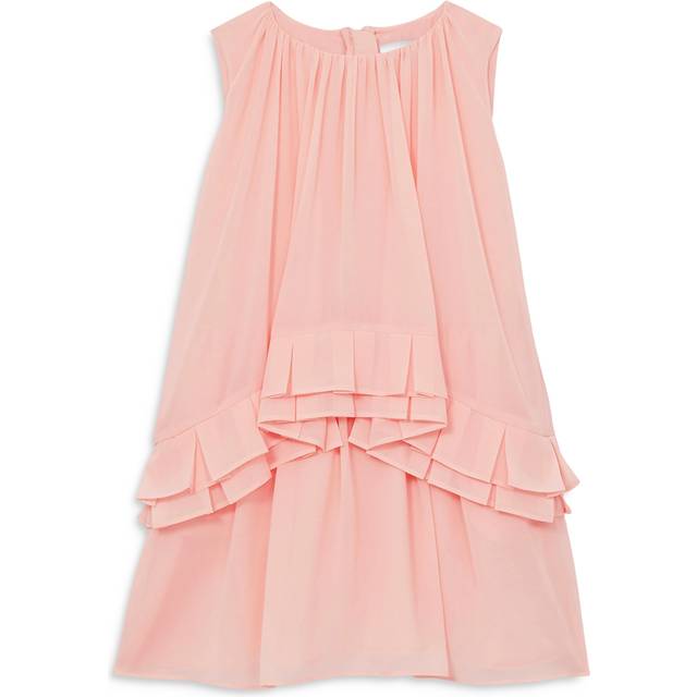 Reiss Kids' Luni Chiffon Ruffle Trim Dress