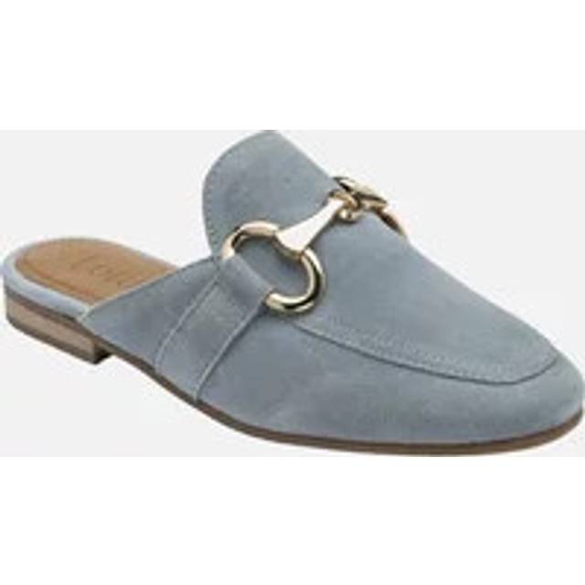 Lotus Taylor Womens Backless Loafers Colour: Blue Suede, Size: 6 / 39