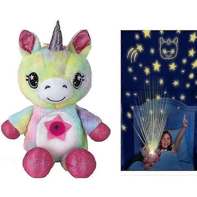 (color, One size) Childrens projection lamp toy childrens cartoon plush starry sky dream projection soothing toy lamp