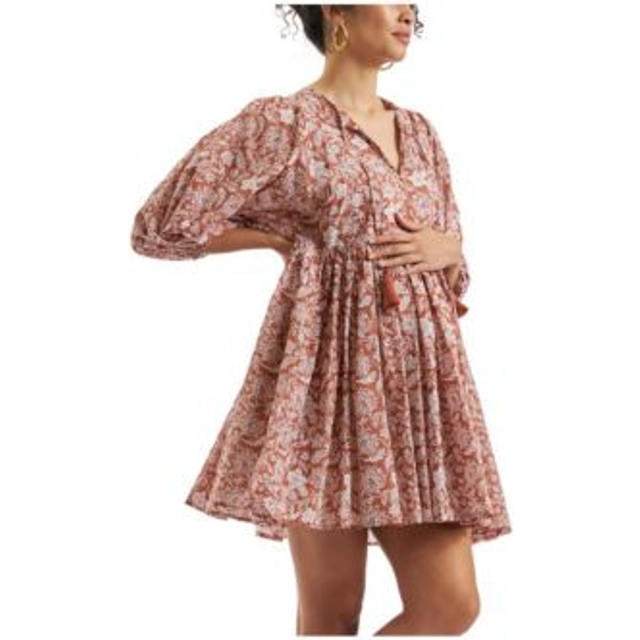 Ripe Cali Floral Maternity & Nursing Dress