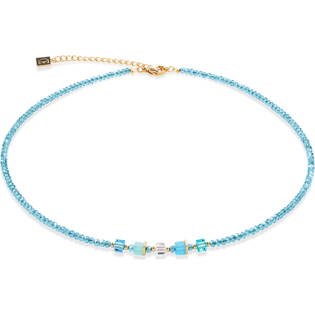 COEUR DE LION Joyful Colours Update Necklace, Gold/Turquoise