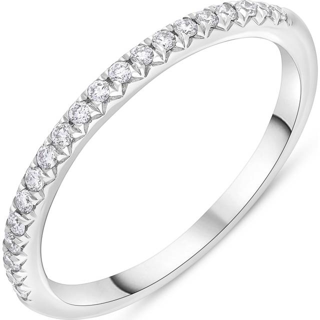 18ct White Gold Half Eternity 20 Brilliant Cut Diamonds 0.20ct Ring
