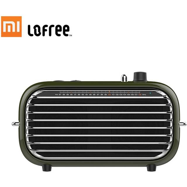 Lofree BT Högtalare Retro Ljud Bärbar Trådlös Ljudlåda Bas FM Radio Högtalare Ljudspelare Uppladdningsbar Mini MP3-spelare 2000mAh blå